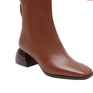 Paolo SAGE Heel Ankle Booties cognac size 6
